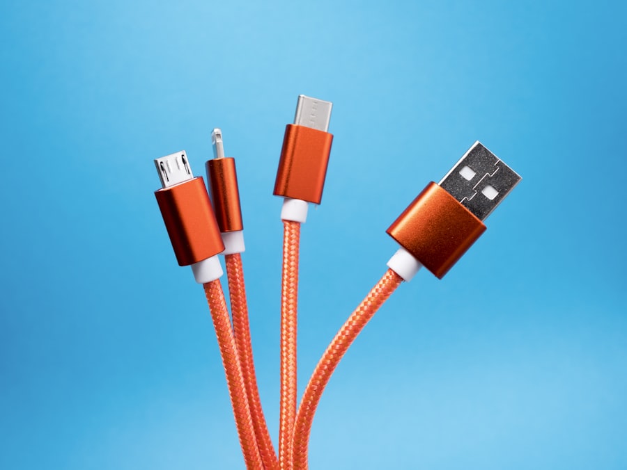Assorted unbranded charging cables