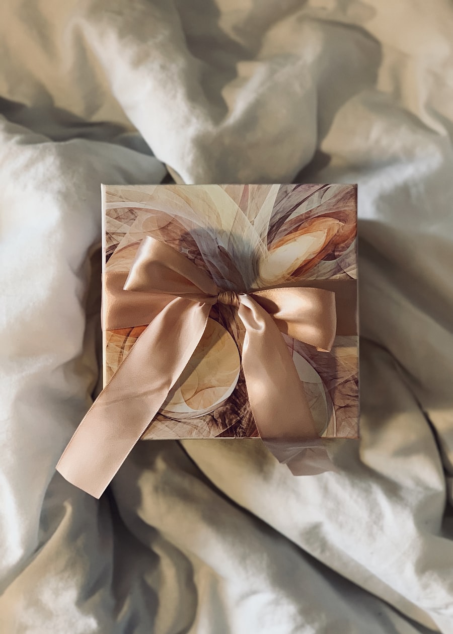 Premium gift box with ribbon